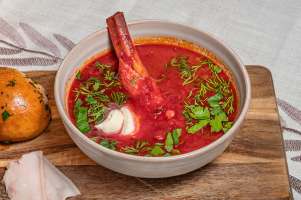 Ukrainian borshch at Otakoi.