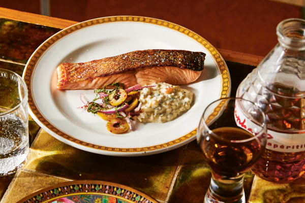 Rosheen Kaul's seared salmon.