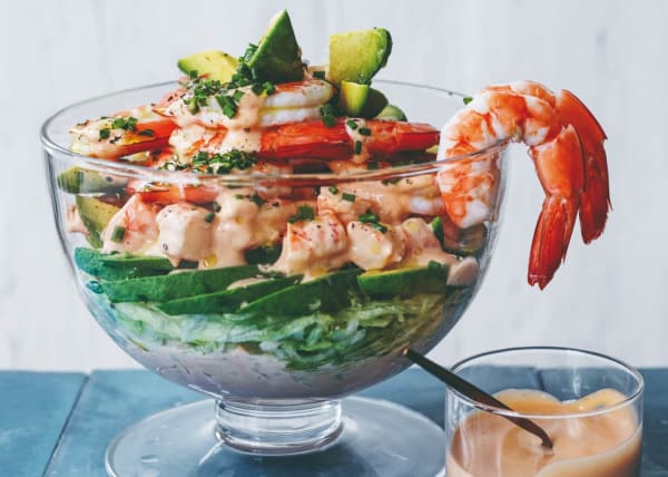 Matt Preston's layered prawn cocktail