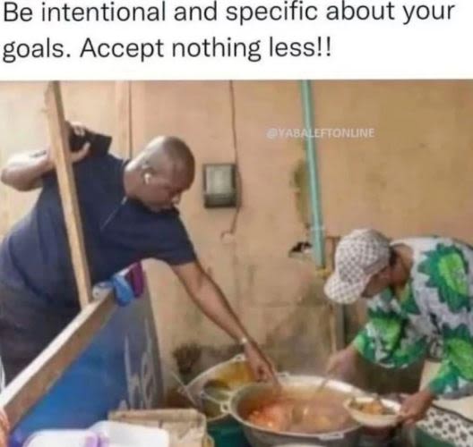 Be intentional and specific about your goals. Accept nothing less!! leaonune