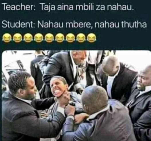 Teacher Taja aina mbili za nahau Student Nahau mbere nahau thutha