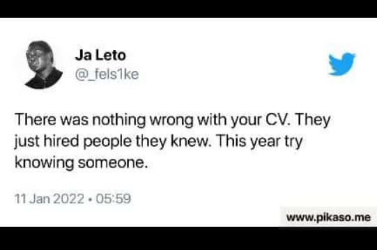 Ja Leto telsIke There was nothing wrong with your CV. They just hired people the