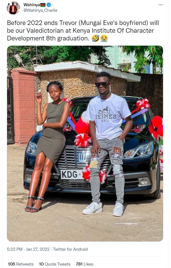 Wahinya Wahinya_Charlie Before ends Trevor Mungai Eve's boyfriend will be our Va