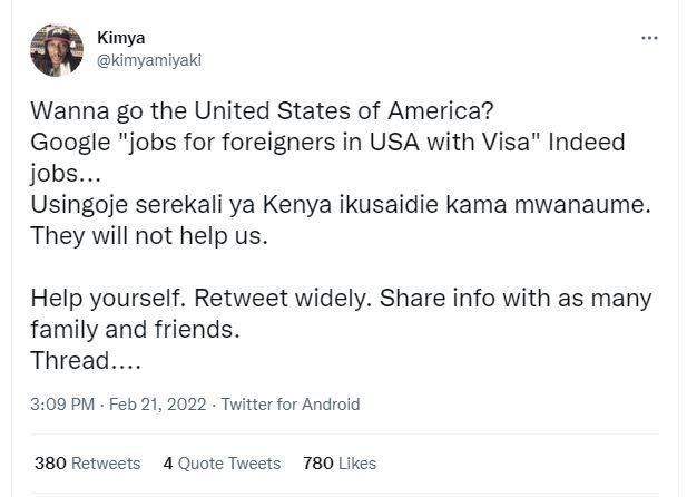 Kimya kimyamiyaki Wanna g0 the United States of America? Google jobs for foreign