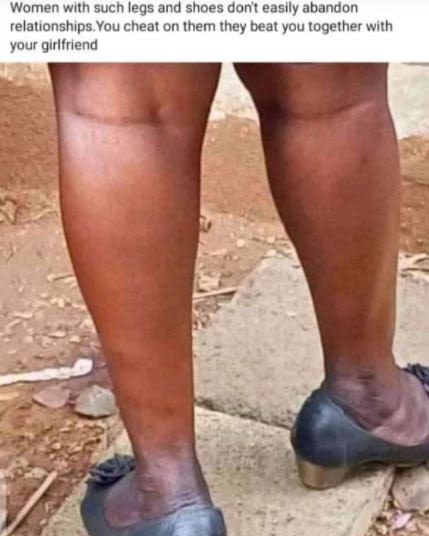 Women With such legs and shoes dont easlly abandon relationships You cheat on th