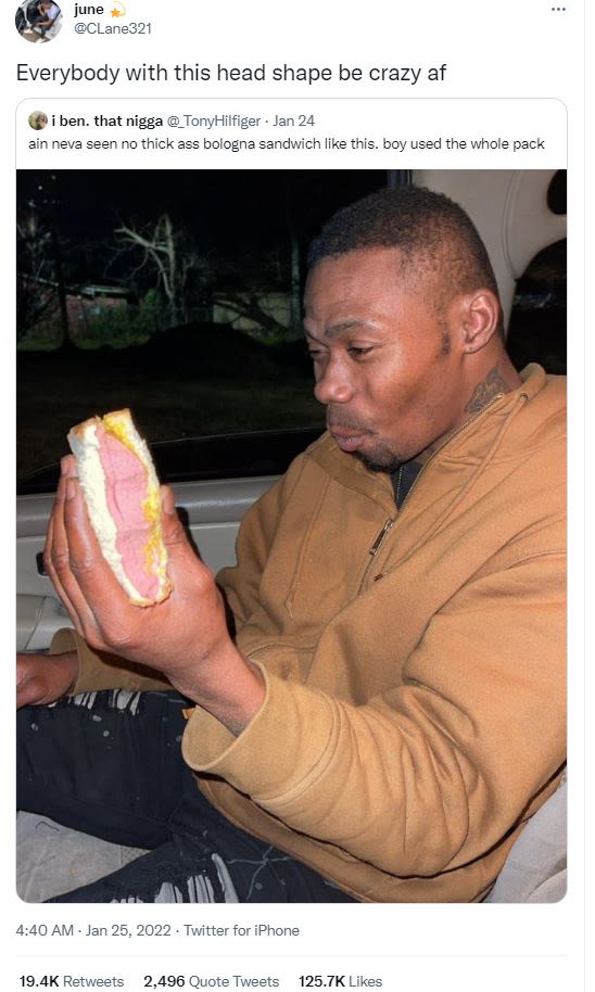 june CLane321 Everybody with this head shape be crazy af iben_ that nigga _TonyH