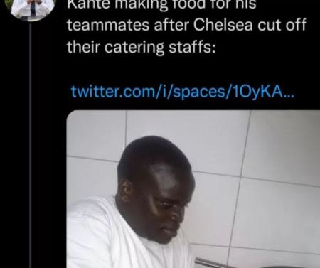nante Making 'oo0 Iornis teammates after Chelsea cut off their catering staffs t