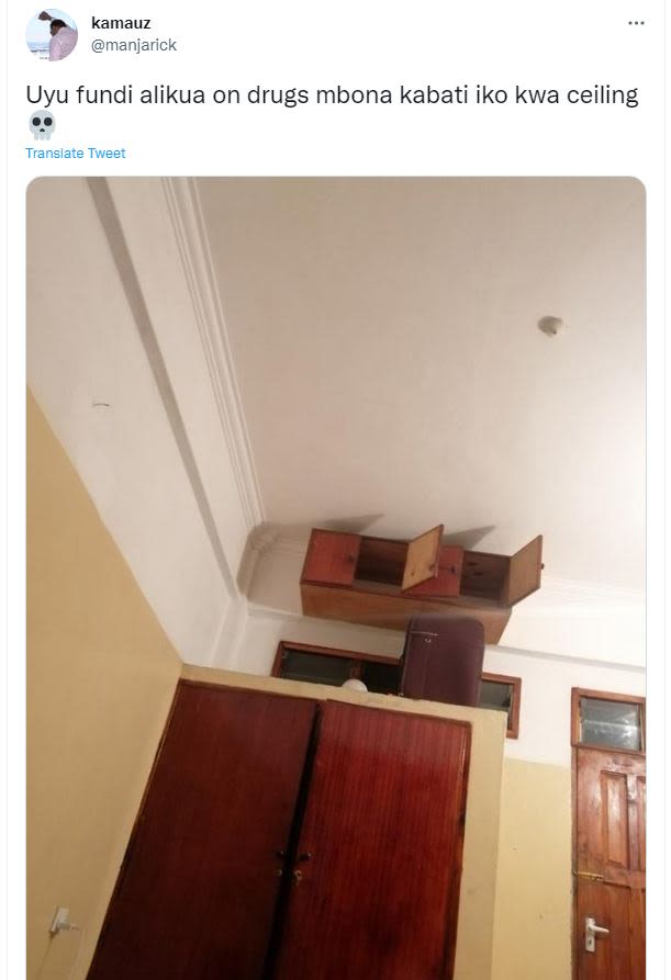 kamauz manjarick Uyu fundi alikua on drugs mbona kabati iko kwa ceiling Translat