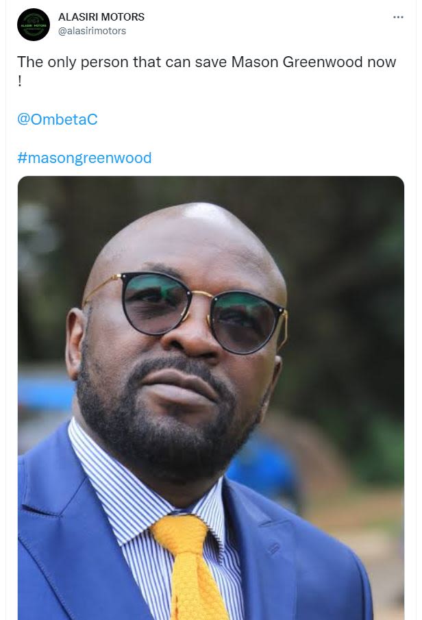 ALASIRI MOTORS alasirimotors The only person that can save Mason Greenwood now O