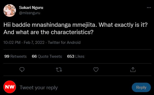 Sukari Nguru missnguru Hii baddie mnashindanga mmejiita. What exactly is it? And