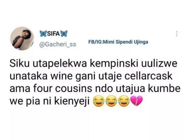 ISSIFA Gacheri_ss FBIGMimi Sipendi Ujinga Siku utapelekwa kempinski uulizwe unat