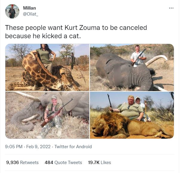 Millan Oliat _ These people want Kurt Zouma to be canceled because he kicked a c