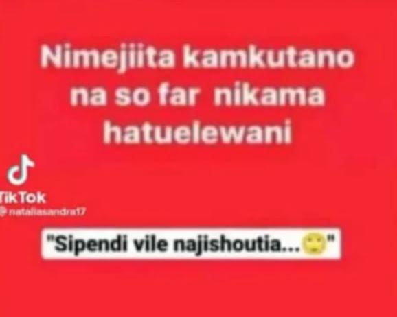 Nimejiita kamkutano na s0 far nikama hatuelewani iktok eporav sipendi vile najis