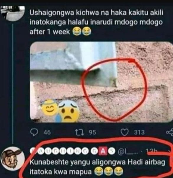 Ushaigongwa kichwa na haka kakitu akili inatokanga halafu inarudi mdogo mdogo af