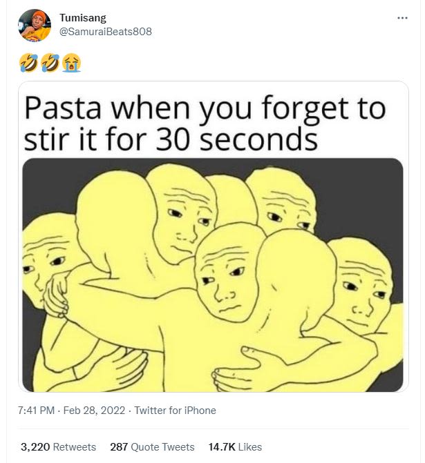 Tumisang samuraibeats808 vf pasta when you forget to stir it for 30 seconds 741