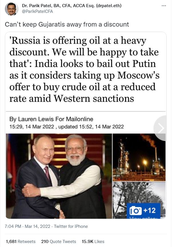 Dr. parik patel, ba, cfa acca esq. drpatel.eth parikpatelcfa can't keep gujarati