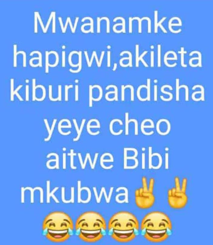 Mwanamke hapigwi,akileta kiburi pandisha yeye cheo aitwe bibi mkubwa