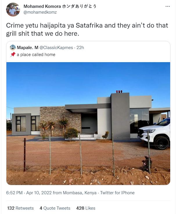 Mohamed komora 43' nł 5 mohamedkomz crime yetu haijapita ya satafrika and they a