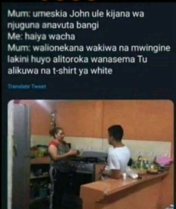 Mum umeskia john ule kijana wa njuguna anavuta bangı me haiya wacha mum walionek