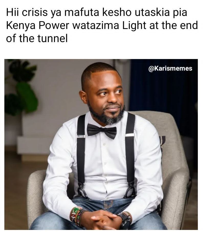Hii crisis ya mafuta kesho utaskia pia kenya power watazima light at the end of