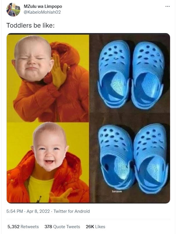 Mzulu wa limpopo kabelomohlaho2 toddlers be like 5.54 pm . apr 8, twitter for an