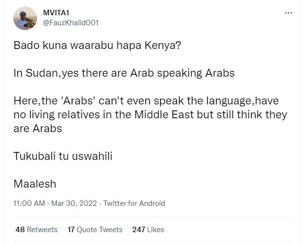 Mvitai fauzkhalido01 bado kuna waarabu hapa kenya? in sudan,yes there are arab s