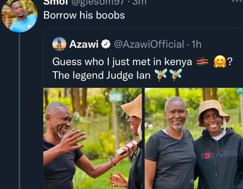 9m01 g'es01n9 omn borrow his boobs azawi azawiofficial ih guess who just met in