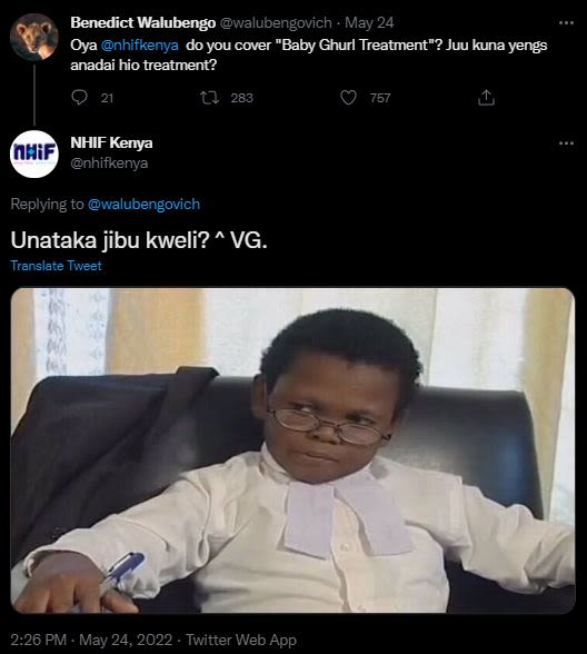 Benedict walubengo walubengovich may 24 oya nhifkenya do you cover baby ghurl tr