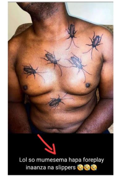 Lol so mumesema hapa foreplay inaanza na slippers