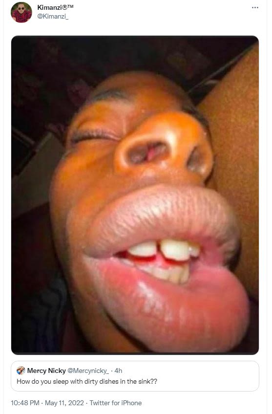 Kimanzitm kimanzi _ mercy nicky mercynicky_ how do you eep with dirty dishes in