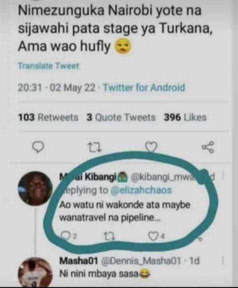 Nimezunguka nairobi yote na sijawahi pata stage ya turkana, ama wao hufly tranal