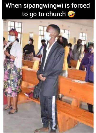 When sipangwingwi is forced to go to church