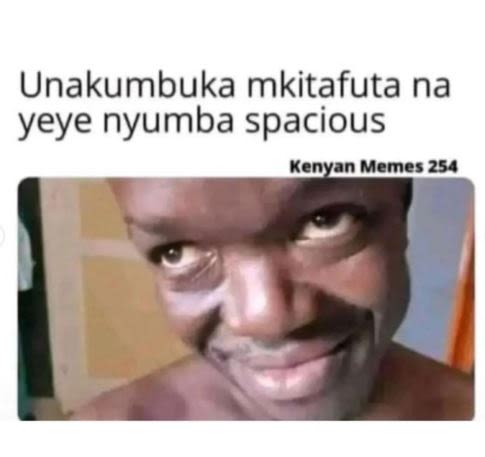 Unakumbuka mkitafuta na yeye nyumba spacious kenyan memes 254