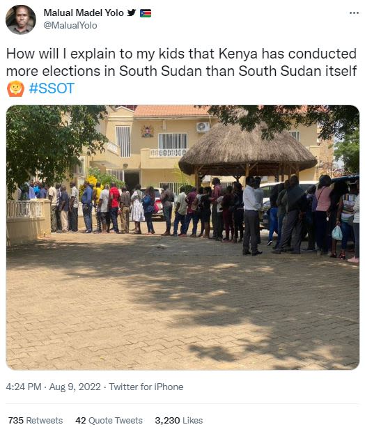 Malual madel yolo y e malualyolo how will explain to my kids that kenya has cond