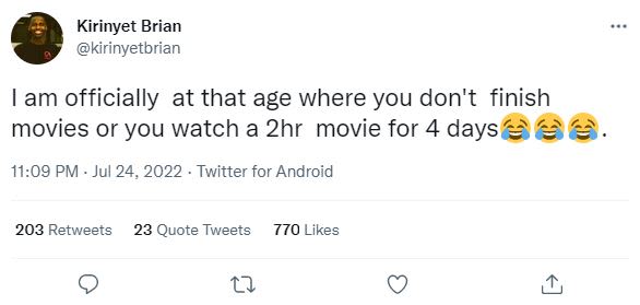 Kirinyet brian kirinvetbrian am officially at that age where you don't finish mo