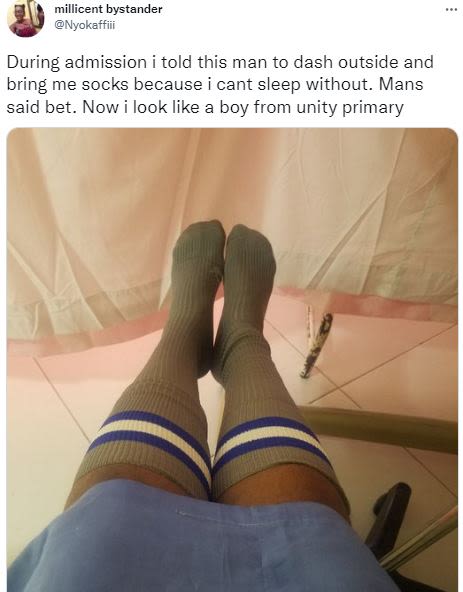 Millicent bystander nyokeffiii during admission i told this man to dash outside