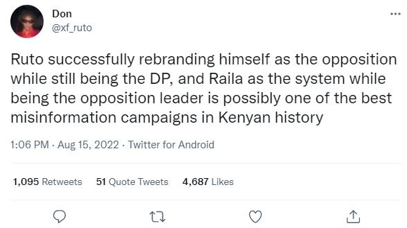 Don xf_ruto ruto successfully rebranding himself as the opposition while still b
