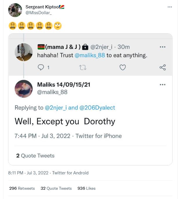 Sergeant kiptool missdollar _ mama j j0 2njer_i 3om hahaha! trust maliks_88 to e