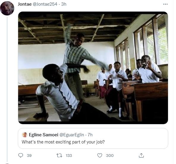 Jontae jontae254 3h egline samoei eguareglin what's the most exciting part of yo