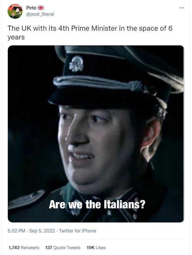 Pete post_liberal the uk with its 4th prime minister in the space of 6 years are