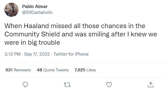 Pablo aimar svcarbaholic when haaland missed all those chances in the community