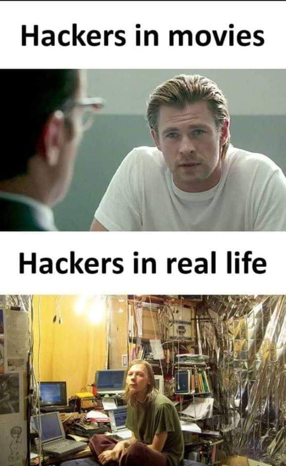 Hackers in movies hackers in real life