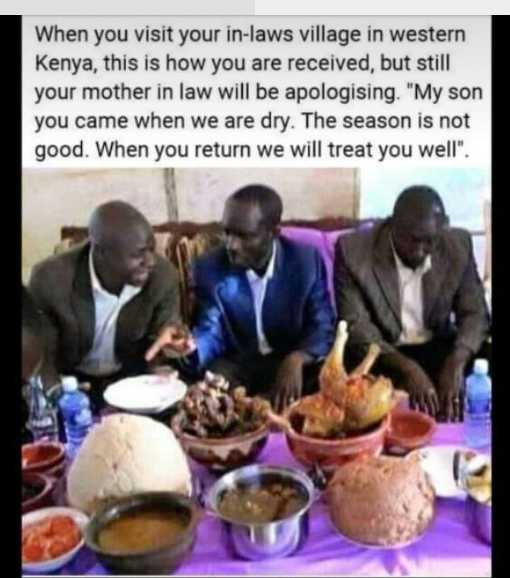 When you visit your inlaws village in western kenya this is how you are received
