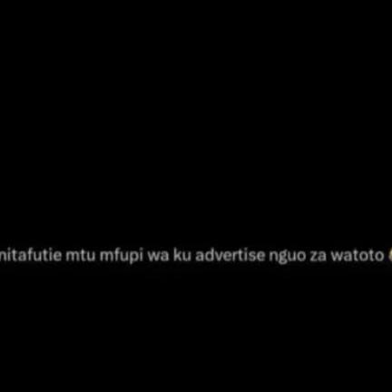 Nitafutie mtu mfupi wa ku advertise nguo za watoto
