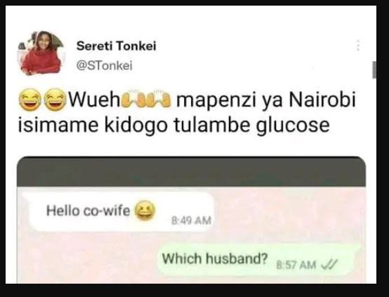 Sereti tonkei stonkei wueh acj mapenzi ya nairobi isimame kidogo tulambe glucose