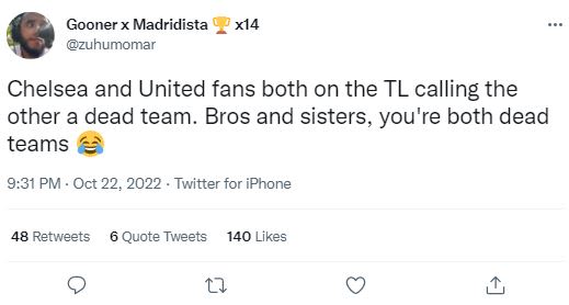 Gooner x madridista zuhumomar xl4 chelsea and united fans both on the tl calling