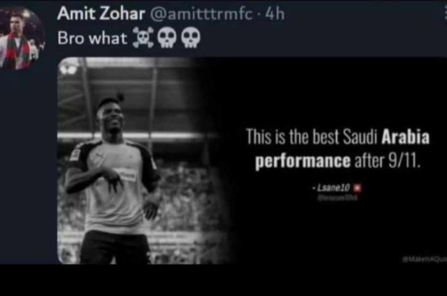 Amit zohar amitttrmfc 4h bro what 400 this is the best saudi arabia performance