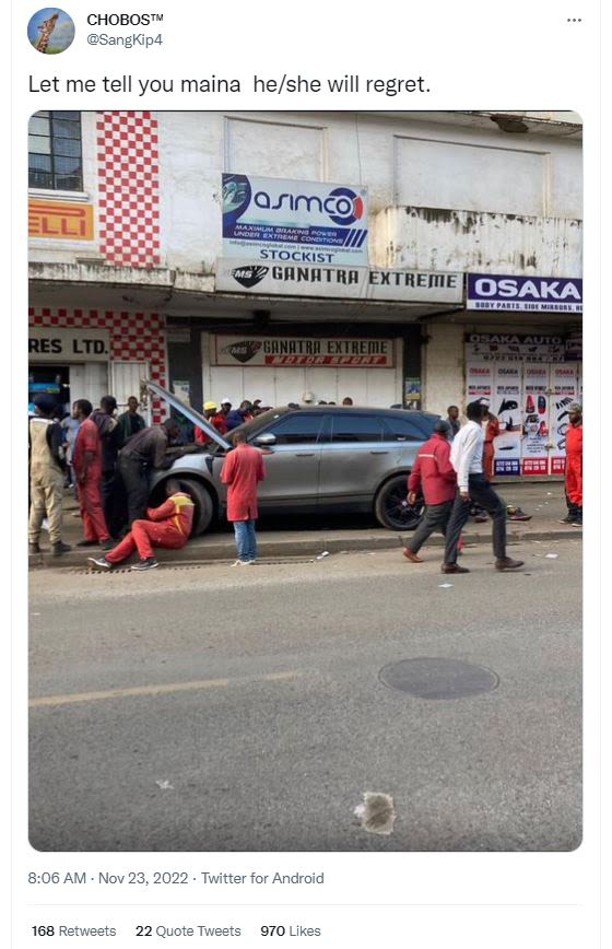 Chobost sangkip4 let me tell you maina heshe will regret. osımc stockist 'ganatr