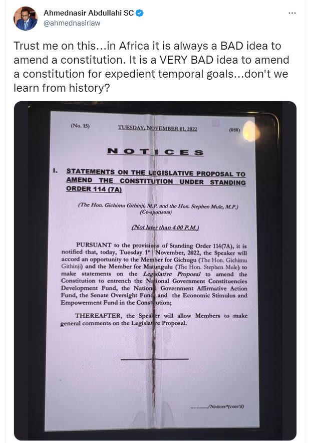 Ahmednasir abdullahi sc ahmednasirlaw trust me on this...in africa it is always