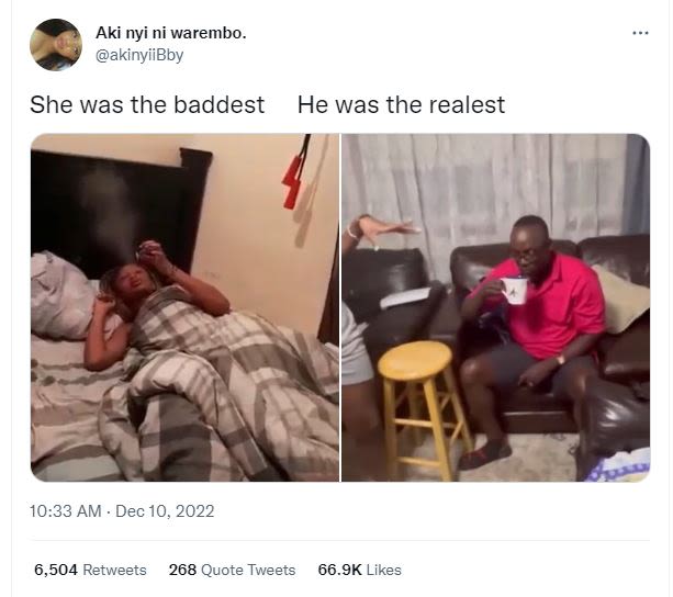 Aki nyi ni warembo_ akinyiibby she was the baddest he was the realest 10.33 am d